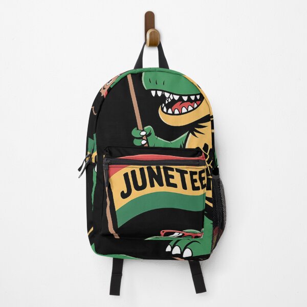 Item preview, Juneteenth Black King Riding T Rex Dino Funny Boys Kids Flag designed and sold by duolastgend.