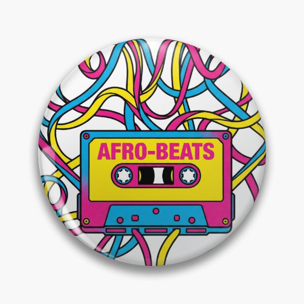Item preview, Afro-Beats Heart Tape - Retro Cassette Music Art designed and sold by Everyday Epics.