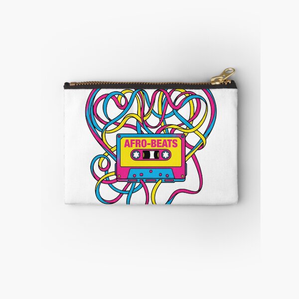 Item preview, Afro-Beats Heart Tape - Retro Cassette Music Art designed and sold by Everyday Epics.