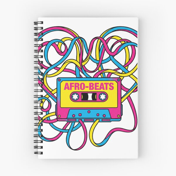 Item preview, Afro-Beats Heart Tape - Retro Cassette Music Art designed and sold by Everyday Epics.