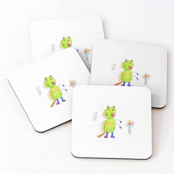 Item preview, Colorful Kids Dinosaur Drawing – Cute Monster Art by a Child designed and sold by MixNMatchin.