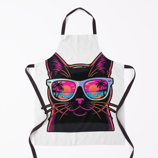 Item preview, Cool Cat Sunglasses Beach Sunset T-Shirt designed and sold by Everyday Epics.