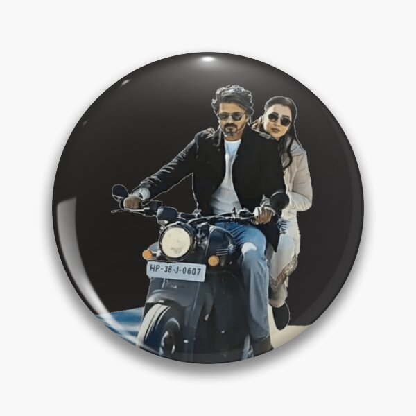 Item preview, Thalapathy Vijay Riding Bike - Minimalist Art designed and sold by Pixel & Beyond.