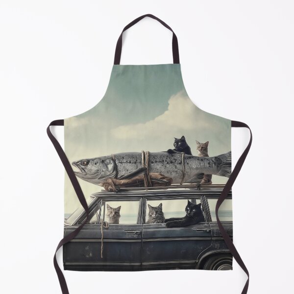 Item preview, Cats stationwagon with fish designed and sold by Brendon987.