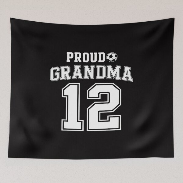 Item preview, Number 12 Custom Proud Soccer Futbol Grandma designed and sold by tlallimicrichi.