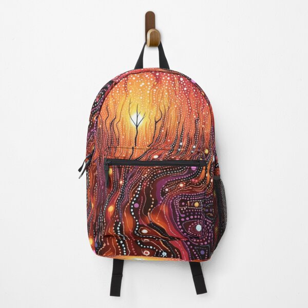 Item preview, Aboriginal Inspired Dot Art - Valley of Fire Lava designed and sold by GrinGalore.