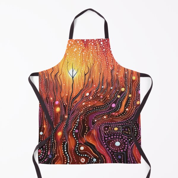 Item preview, Aboriginal Inspired Dot Art - Valley of Fire Lava designed and sold by GrinGalore.