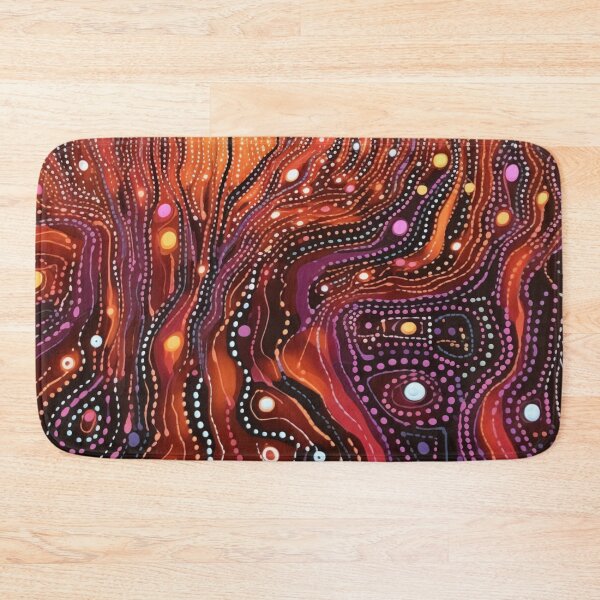 Item preview, Aboriginal Inspired Dot Art - Valley of Fire Lava designed and sold by GrinGalore.