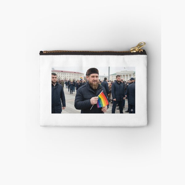 Item preview, Ramzan Kadyrov holding an LBGT flag. designed and sold by dictatormerch.
