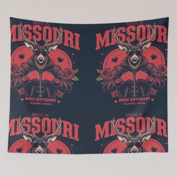 Item preview, Made in Missouri – Built Different | Bold Power Valentine’s Edition State Pride Design designed and sold by Built Different Designs.