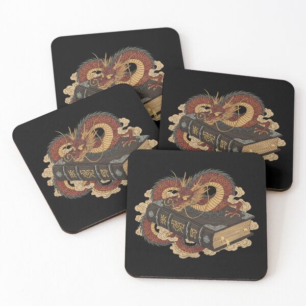Item preview, Fantasy Reading Dragon Ukiyo-e Style designed and sold by HoruxDesign.