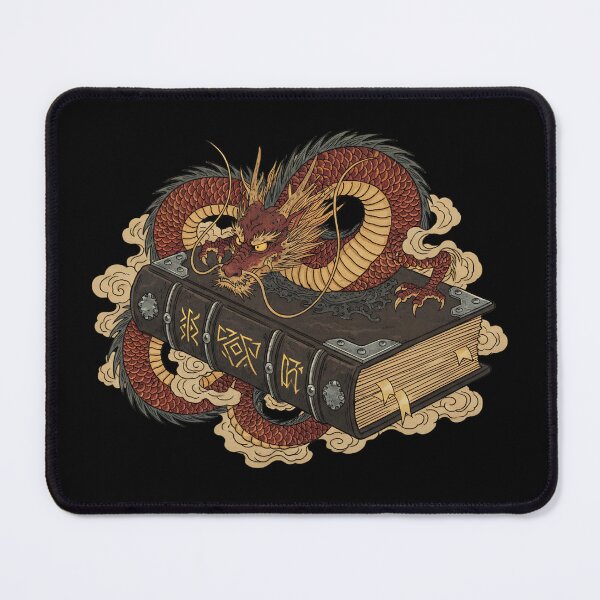 Item preview, Fantasy Reading Dragon Ukiyo-e Style designed and sold by HoruxDesign.