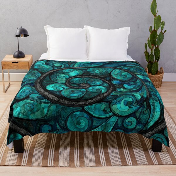 Item preview, New Zealand Māori Paua Pattern Koru Design 743 designed and sold by GrinGalore.