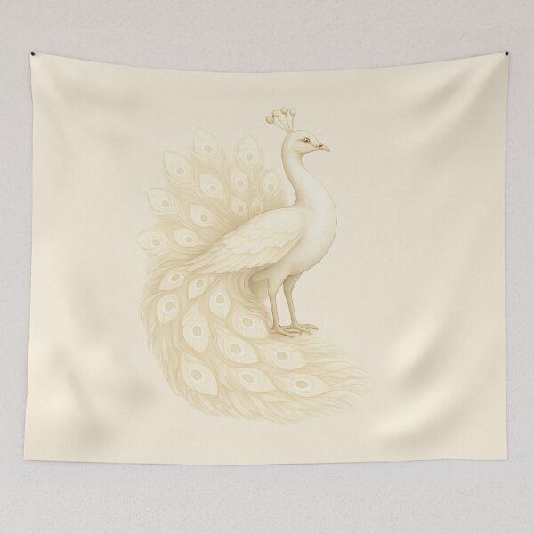 Item preview, Ivory Peacock designed and sold by seaandsol.