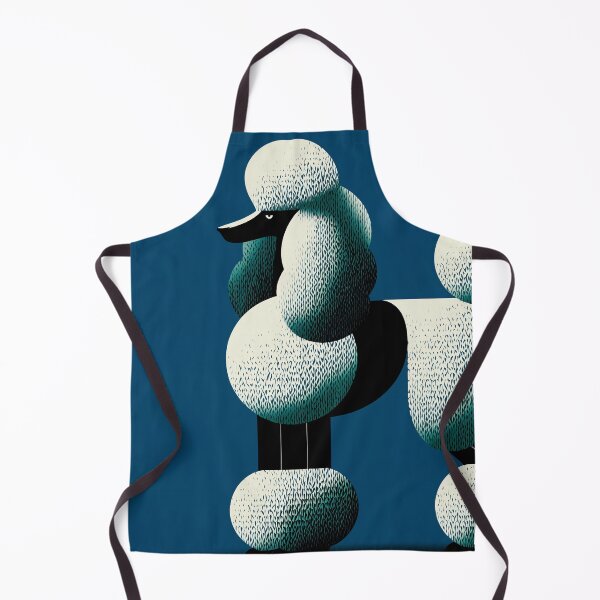 Item preview, Caniche estilizado con pelaje geométrico designed and sold by lautir.