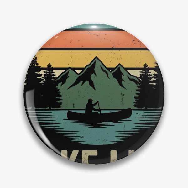 Item preview, Retro Lake Life Sunset Canoe T-Shirt designed and sold by Everyday Epics.