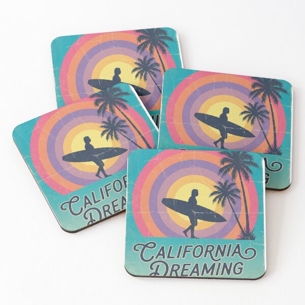 Item preview, Retro California Dreaming Sunset Surf T-Shirt designed and sold by Everyday Epics.