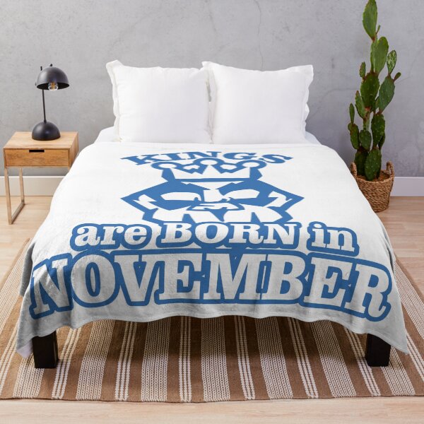 Item preview, Kings Are Born in November – Birthday Crown Typography Design designed and sold by TipTop GFX.