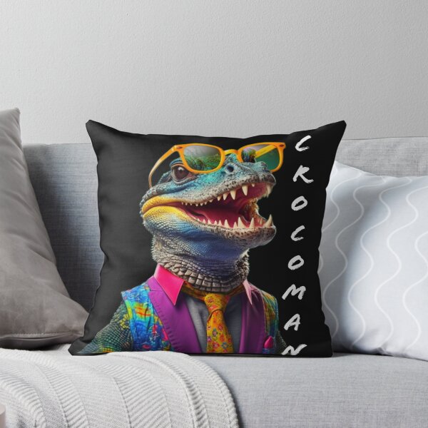 Item preview, Funny Crocodile in Sunglasses – Cool Animal Cartoon | Streetwear Style Sticker & T-Shirt Design designed and sold by zevorgue.