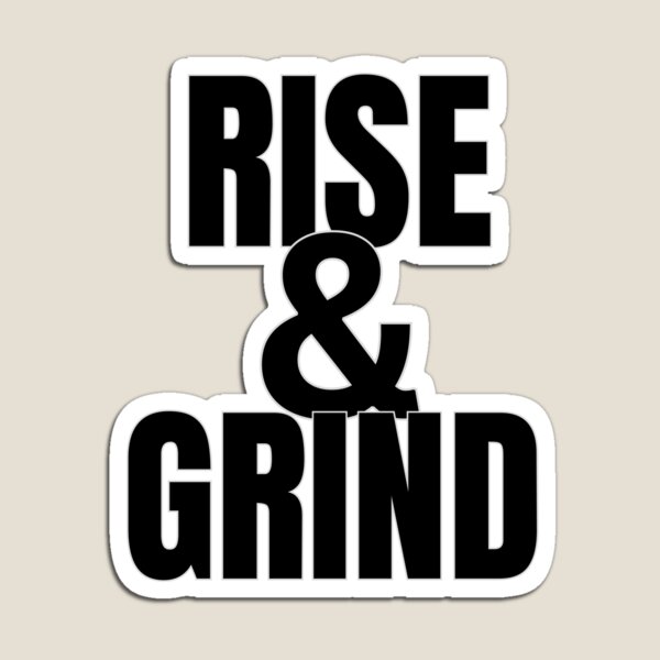 Item preview, Rise and Grind Gym Motivation Design designed and sold by Fitness By Tucker.