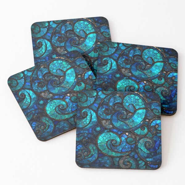 Item preview, New Zealand Māori Paua Pattern Koru Design 744 designed and sold by GrinGalore.