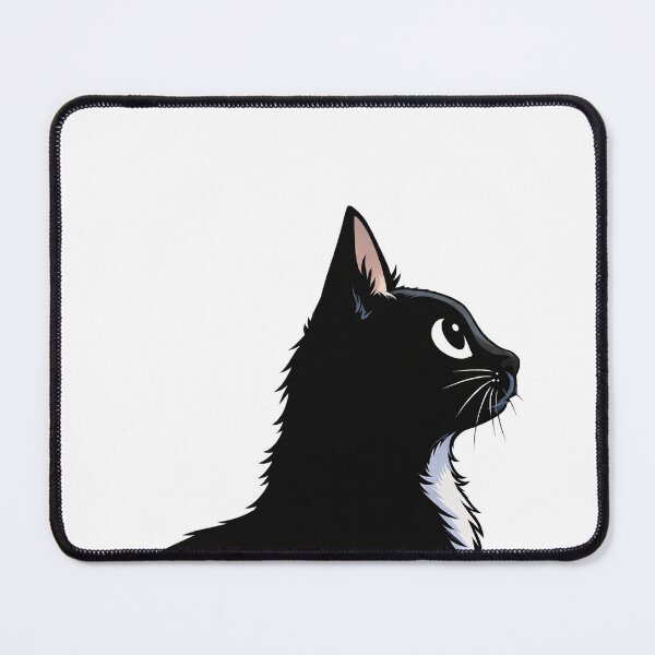 Item preview, Minimal Black Cat Cartoon Illustration, Cat profile designed and sold by Pacika.