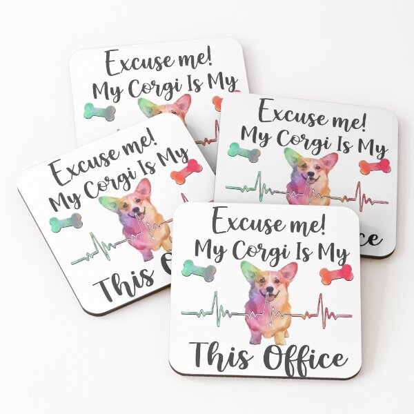 Item preview, My Corgi Is My Manager – Funny Work From Home Dog Design designed and sold by Corgi & co Shop.