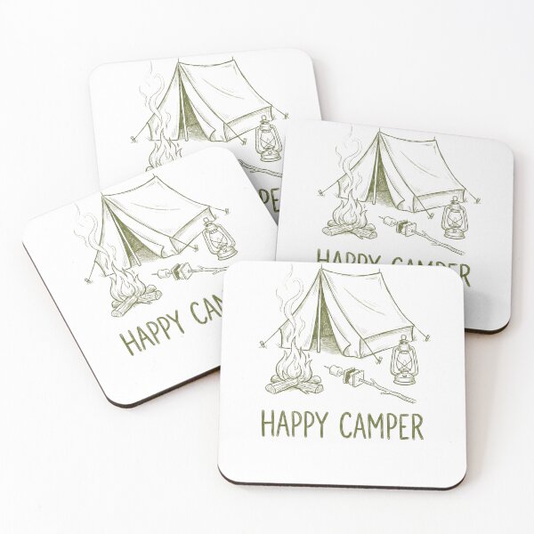 Item preview, Cute Happy Camper Hand-Drawn T-Shirt designed and sold by Everyday Epics.
