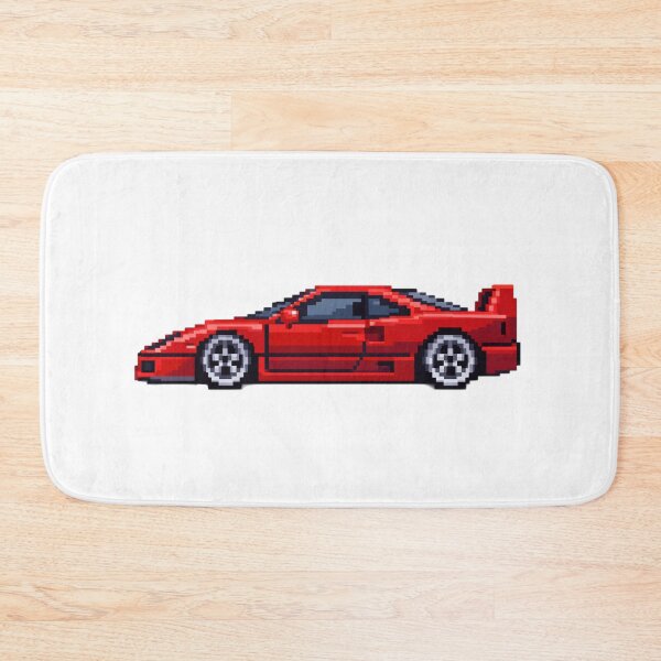Item preview, Pixel Art Red Sports Car Side View Illustration designed and sold by TorqueThread.