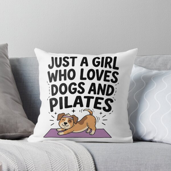 Item preview, Just A Girl Who Loves Dogs and Pilates designed and sold by Leonardo Palumbo.