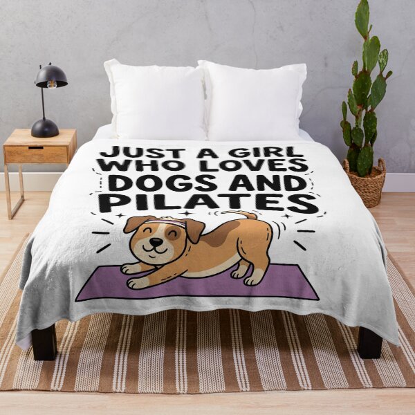 Item preview, Just A Girl Who Loves Dogs and Pilates designed and sold by Leonardo Palumbo.