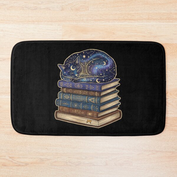 Item preview, Celestial Library Cat Illustration designed and sold by HoruxDesign.