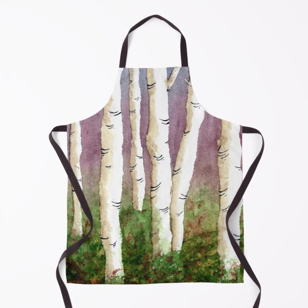 Item preview, Birch Trees at Sunset designed and sold by storiedthreads.