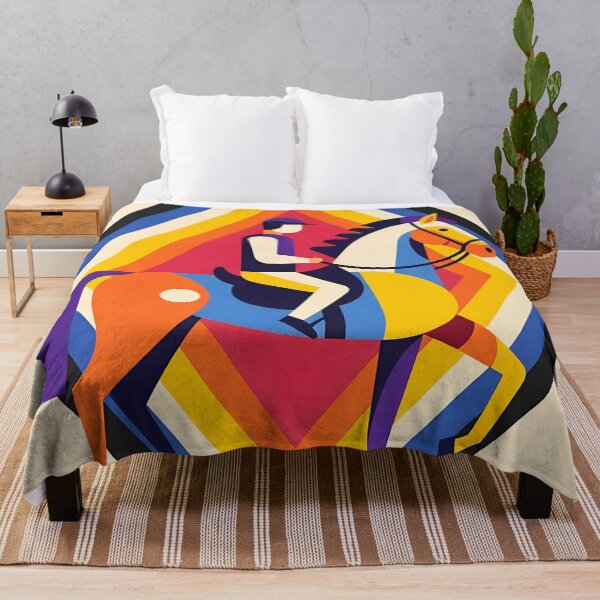 Artikelvorschau, Bauhaus Geometric Horse and Rider Illustration entworfen und verkauft von Timegraf.