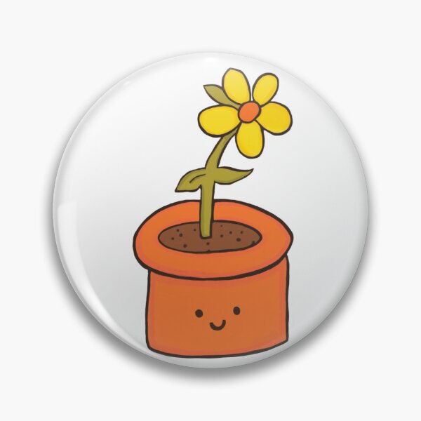 Item preview, toontown inspired cute flower pot designed and sold by mal-the-toon.