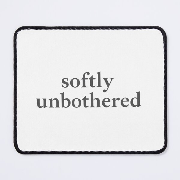 Item preview, Softly Unbothered: Minimal Typography Quote Artwork designed and sold by Rue Market.