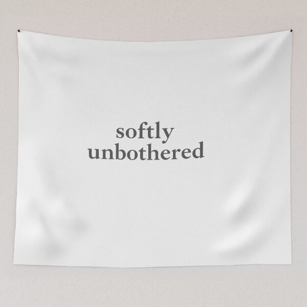 Item preview, Softly Unbothered: Minimal Typography Quote Artwork designed and sold by Rue Market.