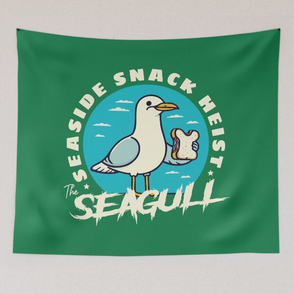 Item preview, Seaside Snack Heist - The Seagull designed and sold by Scaryzz.