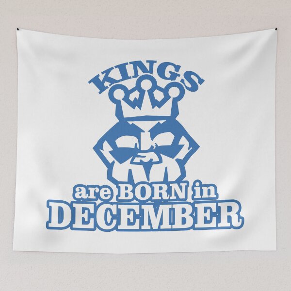 Item preview, Kings Are Born in December – Birthday Crown Typography Design designed and sold by TipTop GFX.