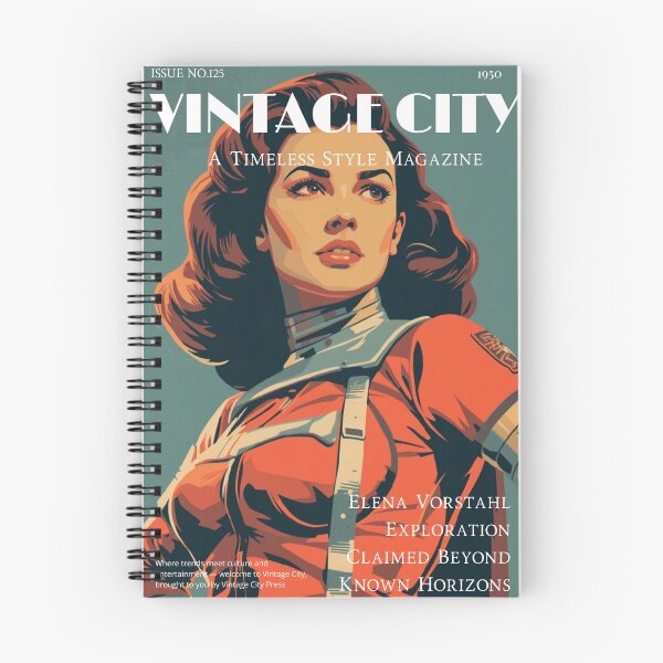 Item preview, Vintage Science Fiction Astronaut Woman designed and sold by Vintage City.
