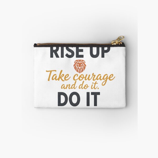 Item preview, Rise Up Take Courage and Do It - Ezra 10:4 Christian Lion designed and sold by DeusInk.