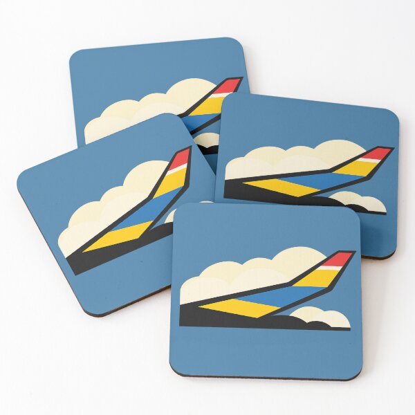 Item preview, Bauhaus Windowless Wing Cutout – Minimal Airplane Travel Icon designed and sold by Planthem.