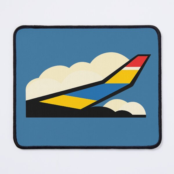 Item preview, Bauhaus Windowless Wing Cutout – Minimal Airplane Travel Icon designed and sold by Planthem.