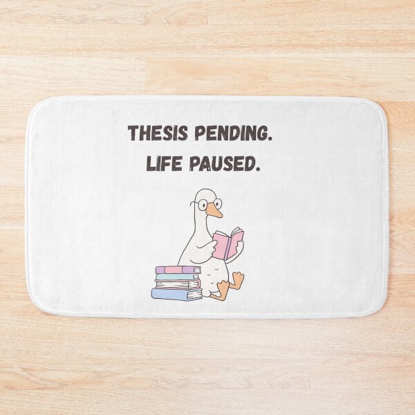 Item preview, Thesis Pending. Life Paused. | Academic Burnout Quote designed and sold by NCODesigns.