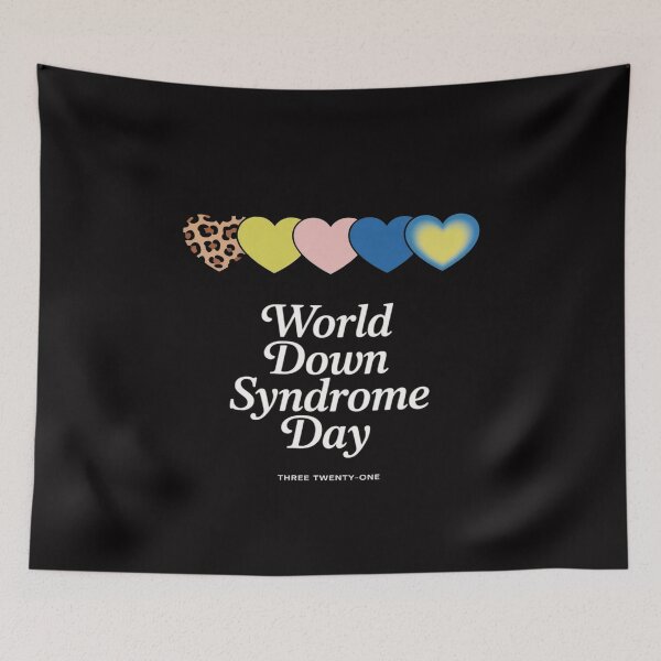 Item preview, World Down Syndrome Day Yellow & Blue Arrow Leopard Hearts designed and sold by tlallimicrichi.