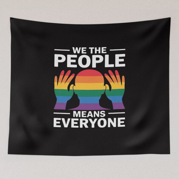 Item preview, We The People Means Everyone Lgbtqia Gay Pride designed and sold by tlallimicrichi.