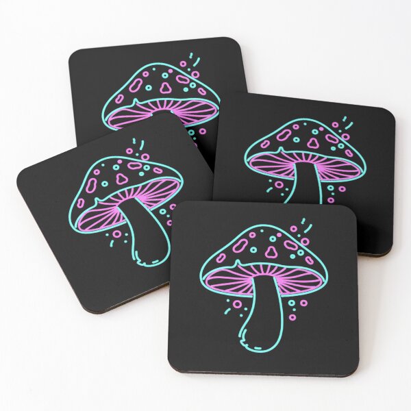 Item preview, Electric Neon Mushroom Glow designed and sold by HoruxDesign.