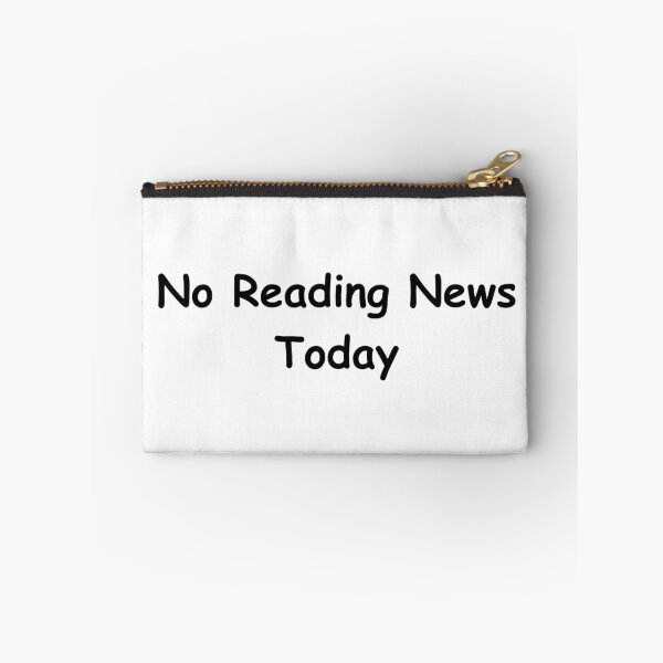 Item preview, No Reading News Today – Funny Digital Detox Quote | No Reading News Today Design designed and sold by adjamine.