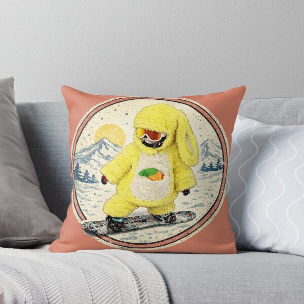 Item preview, Cute Snowboard Bunny Costume – Vintage Winter Badge Illustration designed and sold by SkiStickerHub.