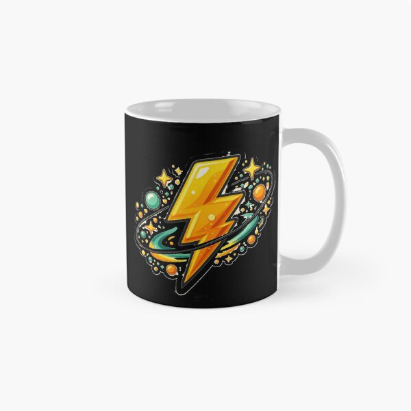 Item preview, Atomic Lightning Bolt – Mid Century Cosmic Energy Art designed and sold by Galskap.